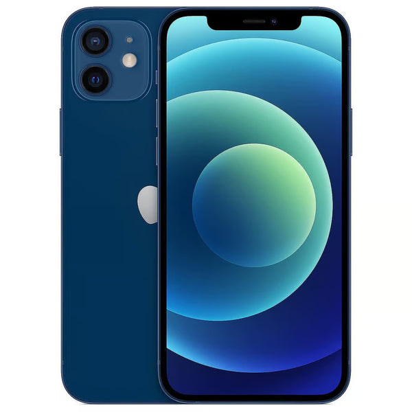 Stilvolles Apple iPhone 12 in der Farbe Blau mit großzügigen 256GB Speicher, ohne Vertrag.