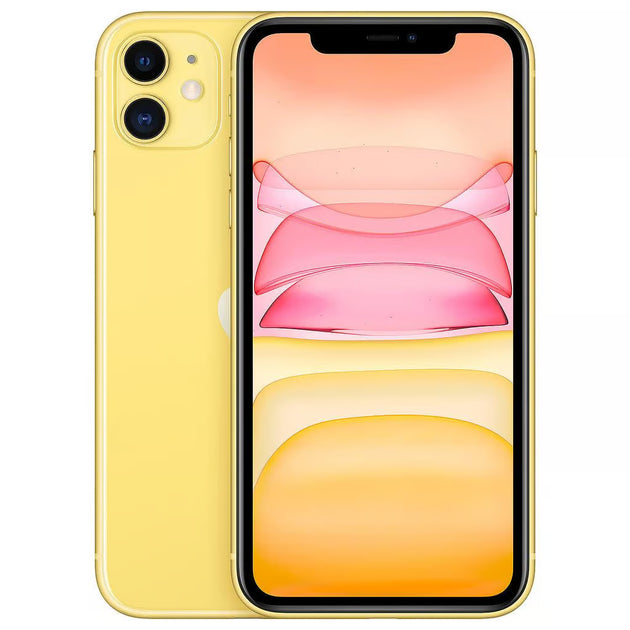 Sonniges Apple iPhone 11 in der Farbe Gelb mit 64GB Speicher, ohne Vertrag