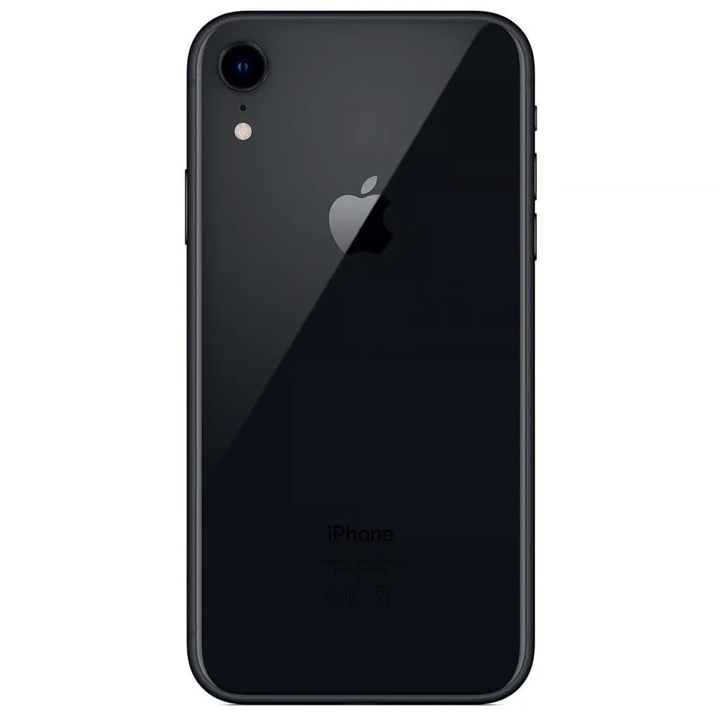 Elegantes Apple iPhone XR in zeitlosem Schwarz, erhältlich mit großzügigen Speicheroptionen von 64GB, 128GB und 256GB. Tauche ein in die Welt von stilvollem Design und fortschrittlicher Technologie – ein Smartphone, das Klasse und Leistung auf höchstem Niveau vereint.