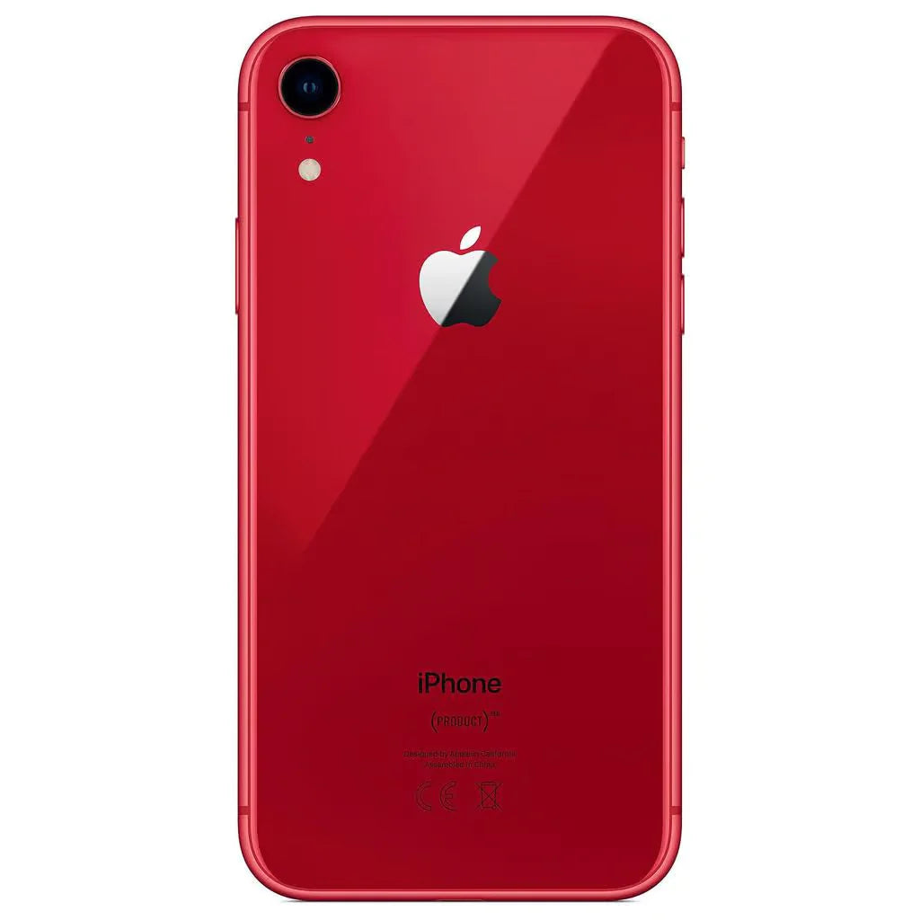 Kraftvolles Apple iPhone XR in leidenschaftlichem Rot, verfügbar mit großzügigen Speicheroptionen von 64GB, 128GB und 256GB. Erlebe die Energie dieser feurigen Farbe gepaart mit fortschrittlicher Technologie, für ein Smartphone, das ebenso beeindruckend wie leistungsstark ist.