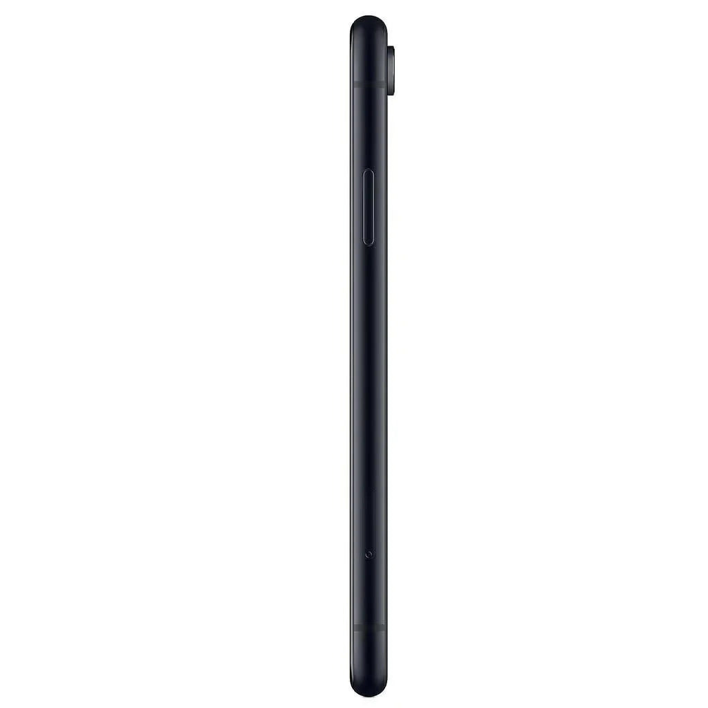 Elegantes Apple iPhone XR in zeitlosem Schwarz, erhältlich mit großzügigen Speicheroptionen von 64GB, 128GB und 256GB. Tauche ein in die Welt von stilvollem Design und fortschrittlicher Technologie – ein Smartphone, das Klasse und Leistung auf höchstem Niveau vereint.